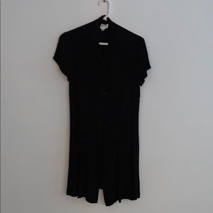 Black button down shirt dress
